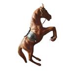 Vintage groot steigerend paard van leer 1301, Antiek en Kunst, Curiosa en Brocante, Ophalen of Verzenden