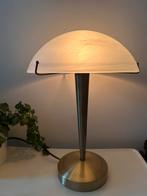 Touch lamp met mat glazen kap, O, O, Vintage, Ophalen of Verzenden
