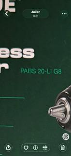 Parkside PABS 20-Li G8 Boor- en Schroefmachine, Doe-het-zelf en Verbouw, Gereedschap | Boormachines, Ophalen of Verzenden, Minder dan 400 watt