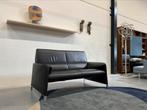 Leolux Felizia hoog Bank 2 zits zwart leer Design 160 sofa, Leolux, Tweepersoons, Ophalen of Verzenden, Zo goed als nieuw