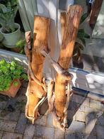 houten sculpture van gedraaid hout., Ophalen, Zo goed als nieuw