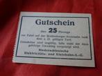 Duitsland - notgeld Gutschein Waldenburger Kreisbahn 1918, Ophalen of Verzenden, Duitsland, Los biljet