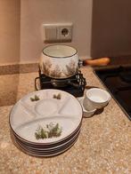 6 stuks Fondueborden Wildflower, Huis en Inrichting, Keuken | Servies, Ophalen, Gebruikt, Bord(en), Overige stijlen