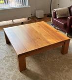 Grote design kersenhouten salontafel, Huis en Inrichting, Tafels | Salontafels, Ophalen, Gebruikt, Vierkant, Minder dan 50 cm