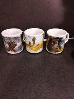 3 RIEN POORTVLIET WILD koppen, Huis en Inrichting, Keuken | Servies, Ophalen of Verzenden, Porselein, Overige stijlen, Kop(pen) en/of Schotel(s)