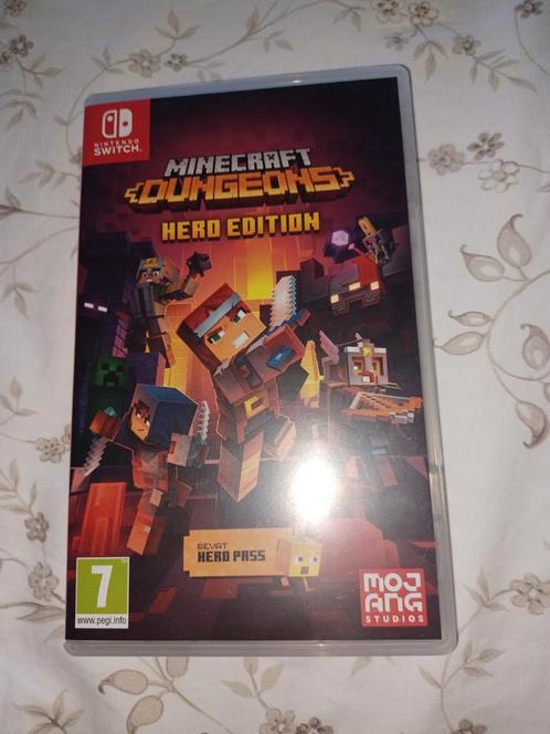 Minecraft Dungeons - Hero Edition, Spelcomputers en Games, Games | Nintendo Switch, Zo goed als nieuw, Avontuur en Actie, 1 speler
