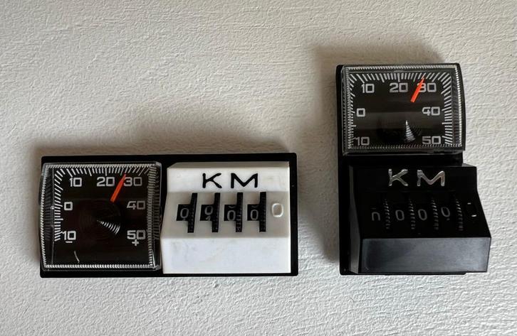 Oldtimer dagteller temperatuurmeter km VW Kever, Auto diversen, Auto-accessoires, Zo goed als nieuw, Ophalen of Verzenden