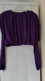 paarse korte blouse Zara / cropped blouse maat M, Maat 38/40 (M), Zara, Paars, Ophalen of Verzenden