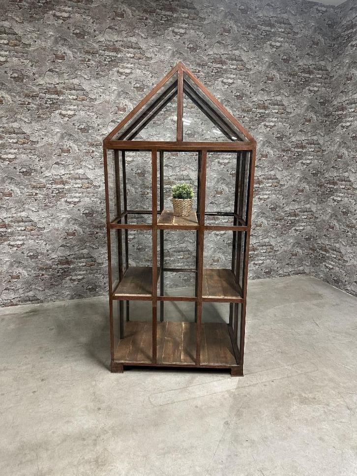 Glazen tuinkast nr1130, Tuin en Terras, Bergingen en Tuinkasten, Zo goed als nieuw, Overige typen, Metaal, Ophalen of Verzenden