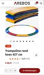 AREBOS Trampoline Randafdekking Groen, Doos, Minder dan 35 cm, Ophalen of Verzenden, Zo goed als nieuw