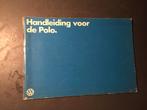 Instructieboekje Volkswagen Polo 1979, Ophalen of Verzenden