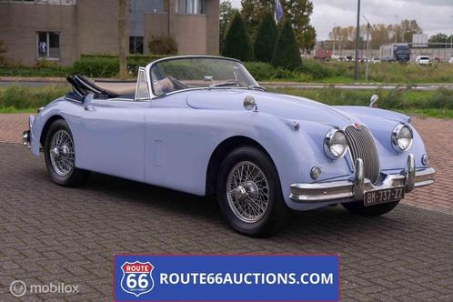 Jaguar XK150 Cabriolet | Route 66 Auctions, Auto's, Oldtimers, Bedrijf, Te koop, Lederen bekleding, Jaguar, Benzine, Overige carrosserieën