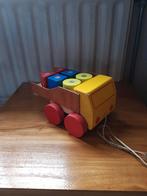 Houten Trekwagen met Blokken, Kinderen en Baby's, Ophalen of Verzenden, Gebruikt