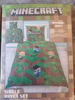Dekbedovertrek minecraft, Ophalen of Verzenden, Nieuw, Eenpersoons, Dekbedovertrek