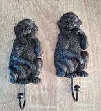 Apen Wandhaken - Set van 2, Huis en Inrichting, Woonaccessoires | Kapstokken, Wandhaken, Nieuw, Ophalen of Verzenden, Minder dan 100 cm
