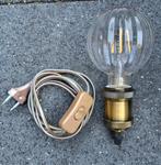 Vintage Lamp met schakelaar, Vintage, Ophalen of Verzenden, Zo goed als nieuw, Glas