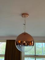 Hanglamp glazen bol met koper. Tom Dixon lookalike., Ophalen of Verzenden, Zo goed als nieuw, Glas, Minder dan 50 cm