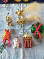 glazen  hangers, uil, boom, vogels, popcorn,  vanaf €1.-, Ophalen of Verzenden, Gebruikt