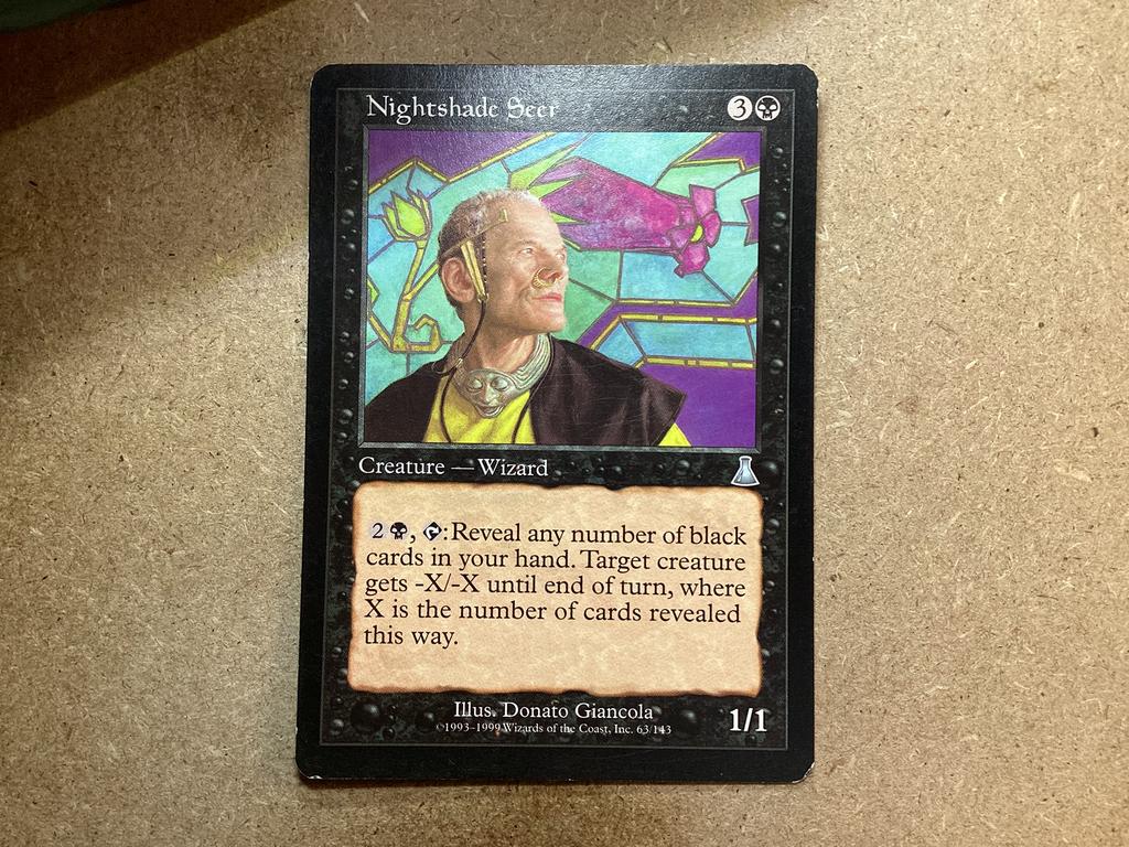 1x Nightshade Seer [063/143] (Good), Ophalen of Verzenden, Gebruikt, Losse kaart
