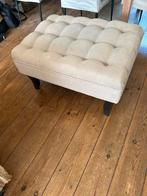 Beige hocker, Huis en Inrichting, Ophalen of Verzenden, Zo goed als nieuw, Rechthoekig