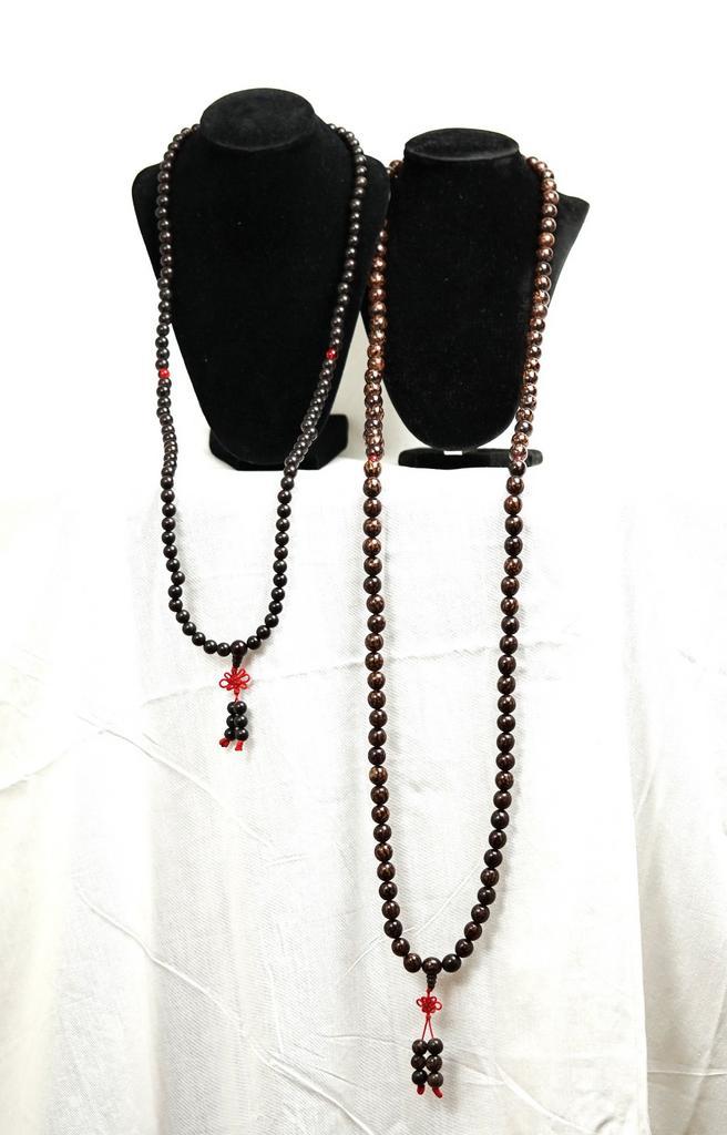 2 soorten Tibetaanse mala kettingen, Sieraden, Tassen en Uiterlijk, Kettingen, Nieuw, Steen of Mineraal, Bruin, Ophalen of Verzenden