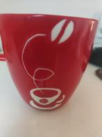 Douwe Egberts cappuccino mok Royal Raja rood cream, Huis en Inrichting, Ophalen of Verzenden, Zo goed als nieuw, Overige stijlen