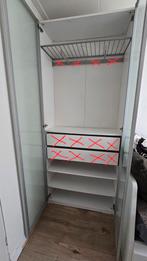 PAX kledingkast 100x35x236 - Wit met melkglas, Gebruikt, 100 tot 150 cm, 200 cm of meer, Ophalen of Verzenden