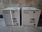 2x Nieuwe Milas Hanglamp - Karwei - Zwart Staal, Huis en Inrichting, Nieuw, Ophalen of Verzenden, Metaal, Minder dan 50 cm