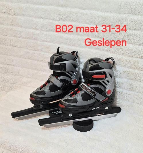 Nijdam verstelbare schaatsen maat 31-34 Geslepen, Sport en Fitness, Schaatsen, Zo goed als nieuw, Combinoren, Nijdam, Ophalen of Verzenden