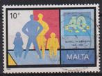 Malte 1989 EUROPA 40 jaar, Verzenden, Gestempeld, Plaats of Gebouw
