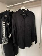 Zwarte satijnen blouse maat xs h&m, Maat 34 (XS) of kleiner, Ophalen of Verzenden, Zo goed als nieuw, Zwart