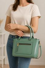 Mihella Croco Elegance Handtas – Mintgroen, Ophalen of Verzenden, Nieuw, Groen, Handtas
