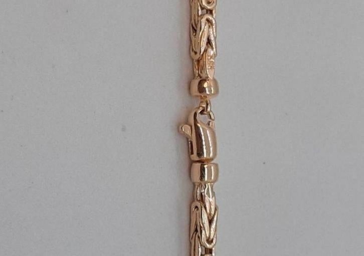 gouden Koningsketting 14kt, Sieraden, Tassen en Uiterlijk, Kettingen, Www.bredajuwelier.nl, Nieuw, Ophalen of Verzenden, Www.bredajuwelier.nl