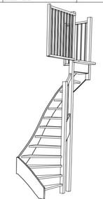 Houten trap, Ophalen