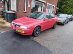 Alfa Romeo 156 2.5 V6 24V 2002 Rood, Auto's, Alfa Romeo, Voorwielaandrijving, 1330 kg, Zwart, 192 pk