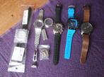 Horloge heren herenhorloge nieuw blauw zwart bruin metaal, Sieraden, Tassen en Uiterlijk, Overige Accessoires, Ophalen of Verzenden