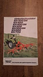 Folder DEUTZ FAHR cirkelschudders, hooischudders serie, Ophalen of Verzenden