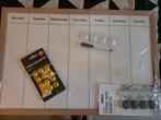 Magneetbord Weekplanner + Magneten, Ophalen of Verzenden, Nieuw, Magneetbord