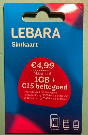 Lebara SIMKAART met mooi nummer beschikbaar voor biedingen