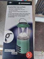 Camping lamp met radio, Caravans en Kamperen, Ophalen, Zo goed als nieuw, Zonne-energie