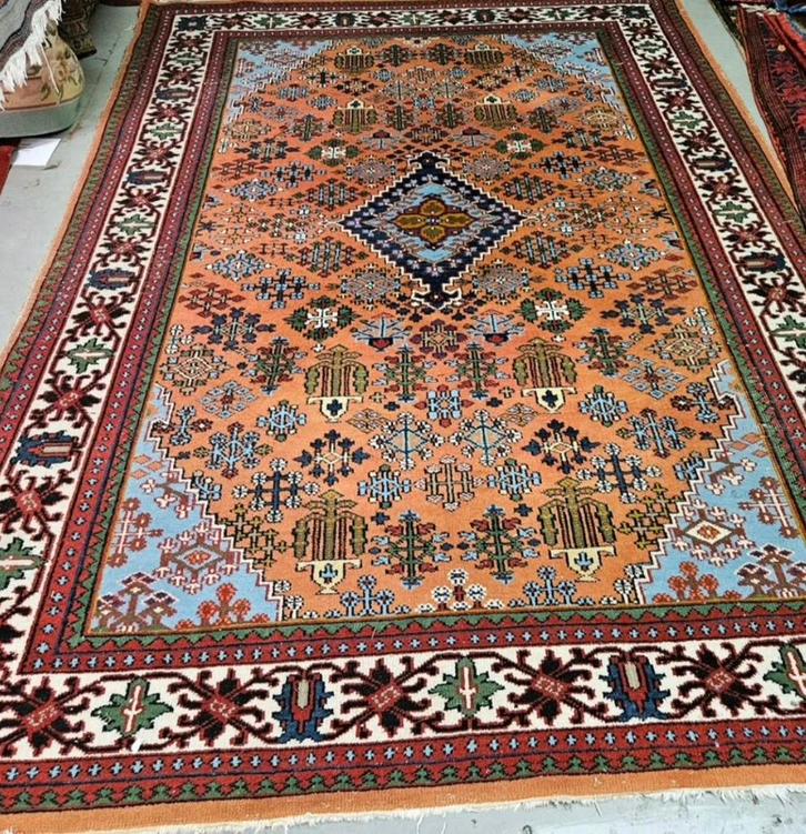 Handgeknoopt perzisch tapijt 200x300, prachtige kleuren, Huis en Inrichting, Stoffering | Tapijten en Kleden, Gebruikt, 200 cm of meer