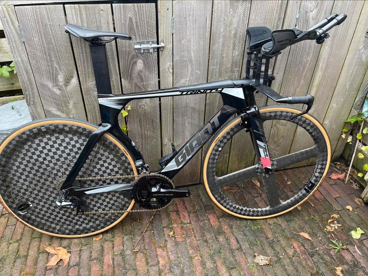 Giant Trinity 2018, Fietsen en Brommers, Fietsen | Racefietsen, Zo goed als nieuw, Giant, Meer dan 20 versnellingen, Carbon, 53 tot 57 cm