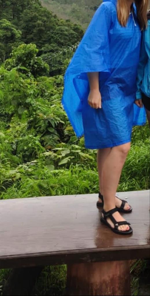 Herbruikbare Regenponcho - Ideaal voor Reizen!, Kleding | Dames, Badmode en Zwemkleding, Zo goed als nieuw, Overige typen, Blauw