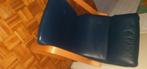 Stoel leer IKEA, Huis en Inrichting, Ophalen, Gebruikt, Blauw, Hout