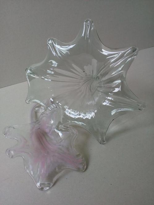 Bloemvorm glasobject/vaas.Vintage.Handgemaakt.Pr p/st vanaf, Antiek en Kunst, Curiosa en Brocante, Ophalen of Verzenden