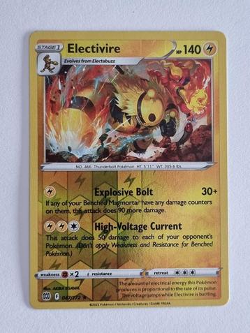 Brilliant Stars - Electivire 047/172 Reverse Holo beschikbaar voor biedingen