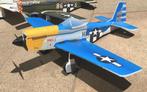 P-51 BLAUW 640mm KIT met Servos, ESC, Brushless, Props|NIEUW, Ophalen of Verzenden, Nieuw, Elektro