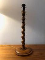 Tafellamp, houttwist, swirl, antiek, vintage, brocante,, Ophalen of Verzenden