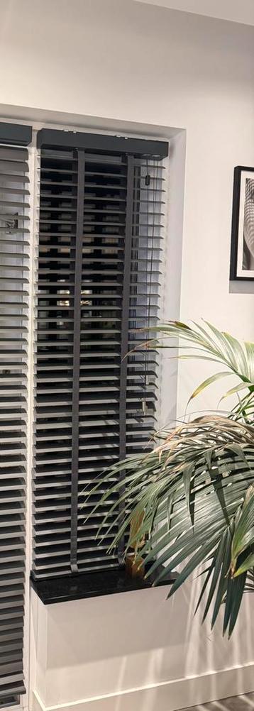 Brede aluminium jaloeziën antraciet 50x162 cm beschikbaar voor biedingen