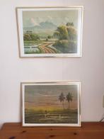 Goudkleurige kunststof lijsten - 2 stuks., Verzenden, Zo goed als nieuw, Minder dan 50 cm, Minder dan 50 cm